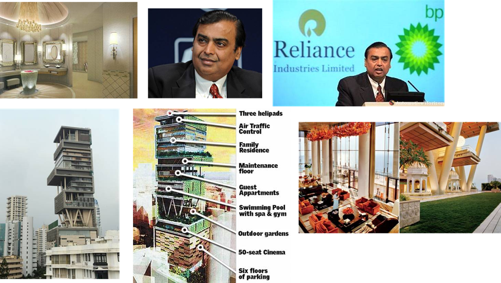 images of ambani and his house