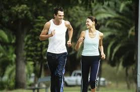 couple exercising 