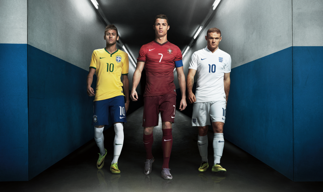 cristiano, Rooney and naymar for nike