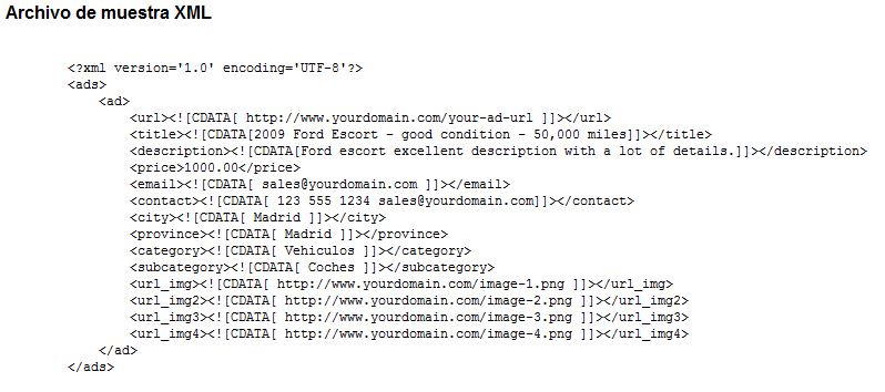 XML example