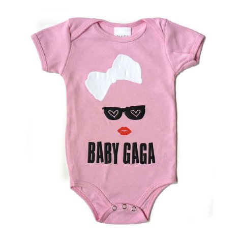 Lady Gaga bodysuit for baby girls