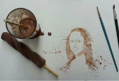 Making art with…ice cream?